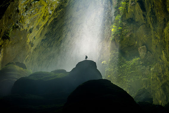 Son Doong Cave.  The largest in the world.